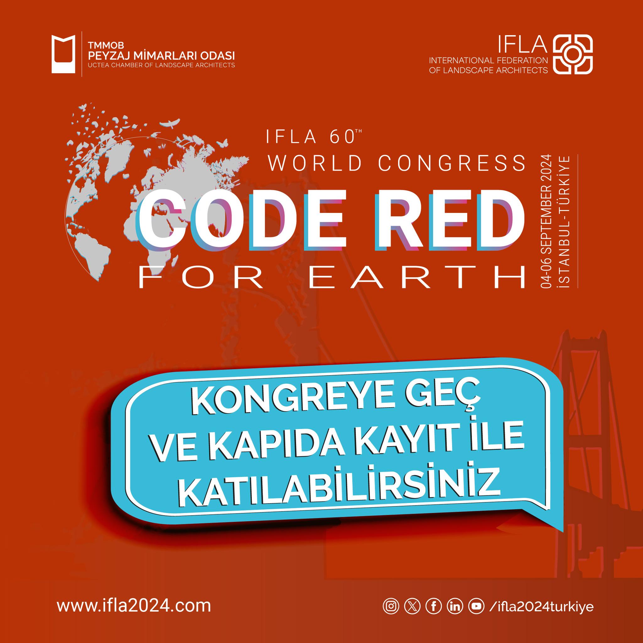 IFLA 2024 | KONGREYE GEÇ VE KAPIDA KAYIT İLE KATILABİLİRSİNİZ