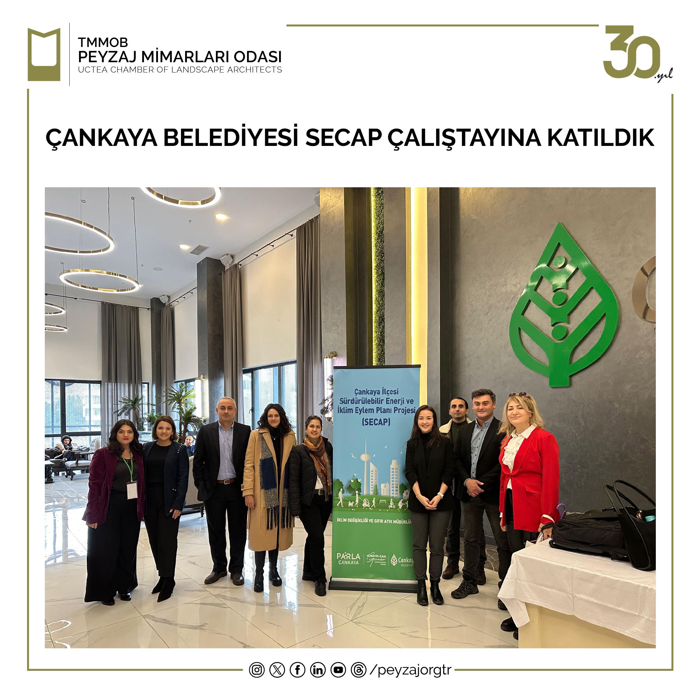 ÇANKAYA BELEDİYESİ SECAP ÇALIŞTAYINA KATILDIK