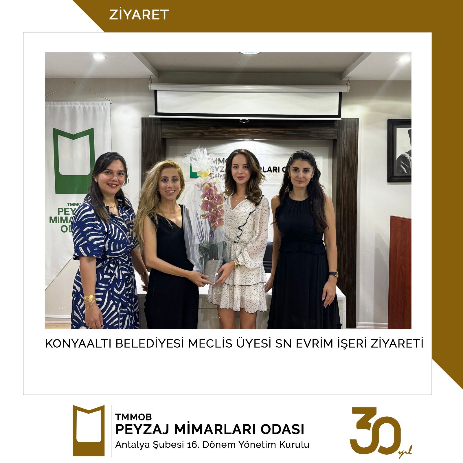 KONYAALTI BELEDİYESİ MECLİS ÜYESİ EVRİM İŞERİ’NİN ODA ZİYARETİ