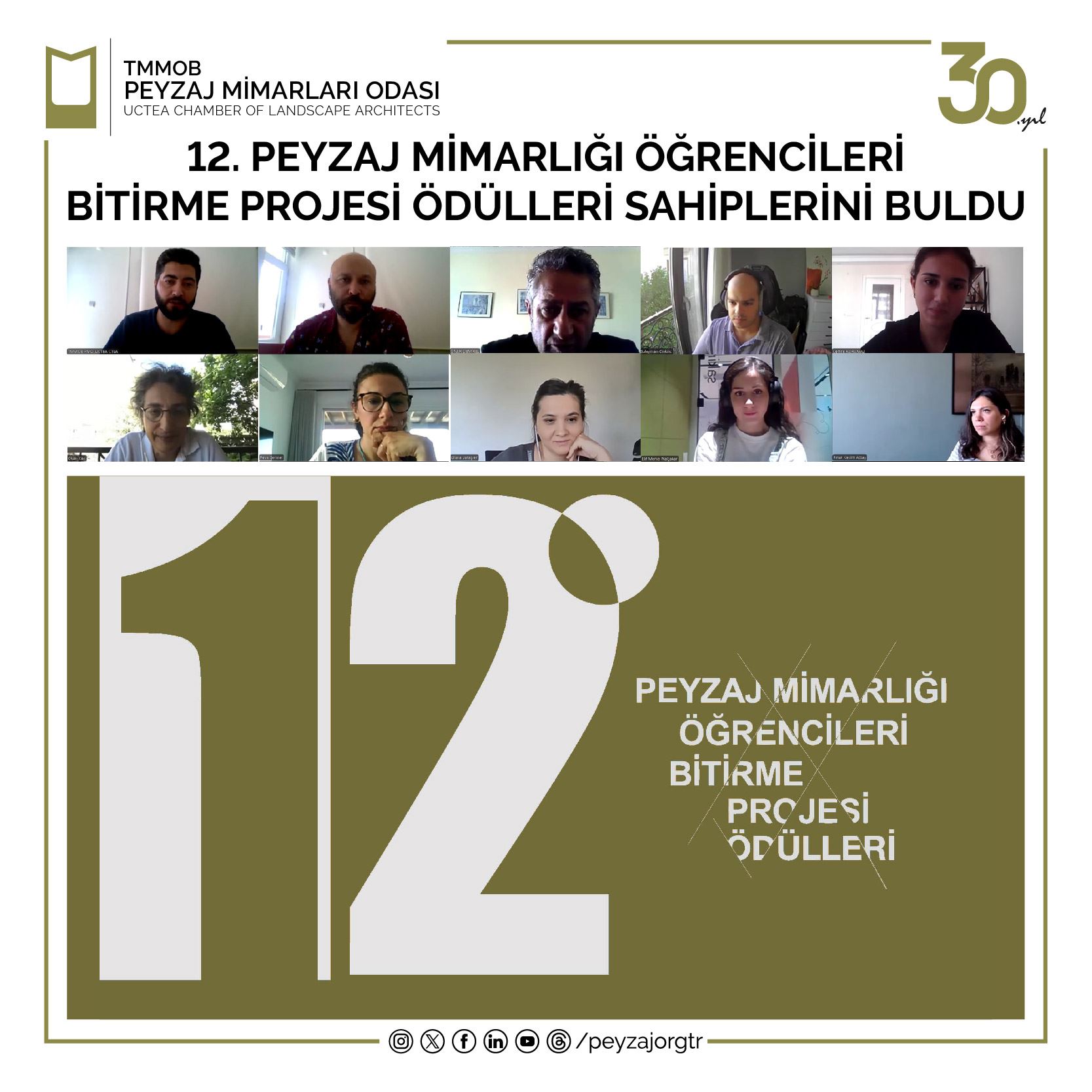 12. PEYZAJ MİMARLIĞI ÖĞRENCİLERİ BİTİRME PROJESİ ÖDÜLLERİ SAHİPLERİNİ BULDU