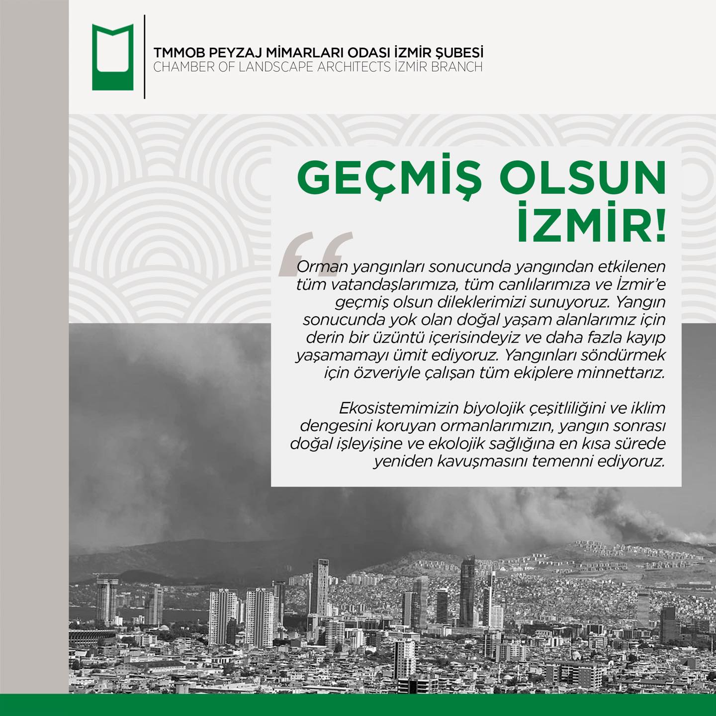 GEÇMİŞ OLSUN İZMİR!