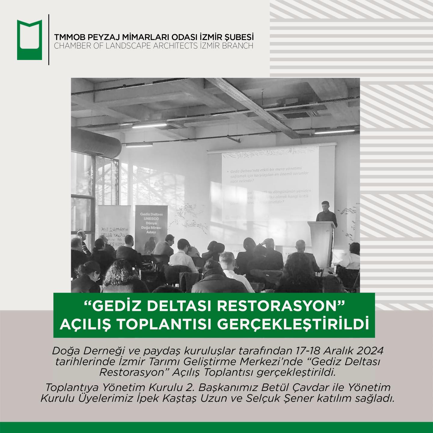 “GEDİZ DELTASI RESTORASYON” AÇILIŞ TOPLANTISI GERÇEKLEŞTİRİLDİ