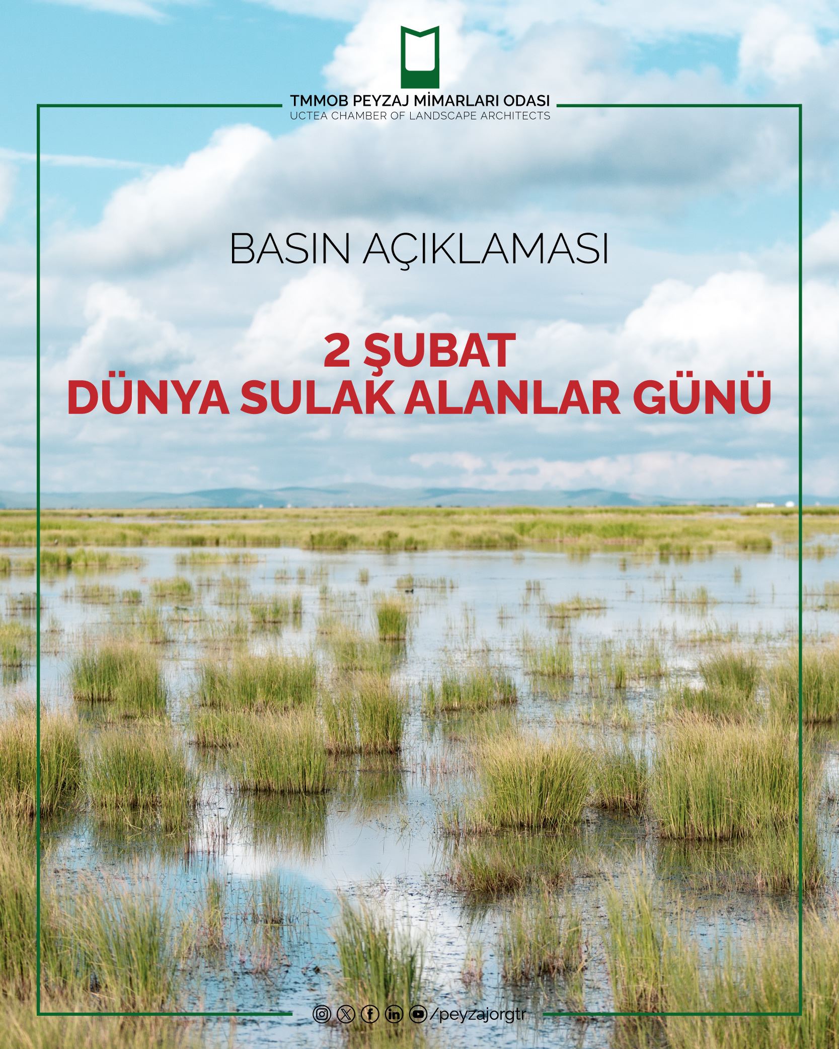 BASIN AÇIKLAMASI | 2 ŞUBAT DÜNYA SULAK ALANLAR GÜNÜ 