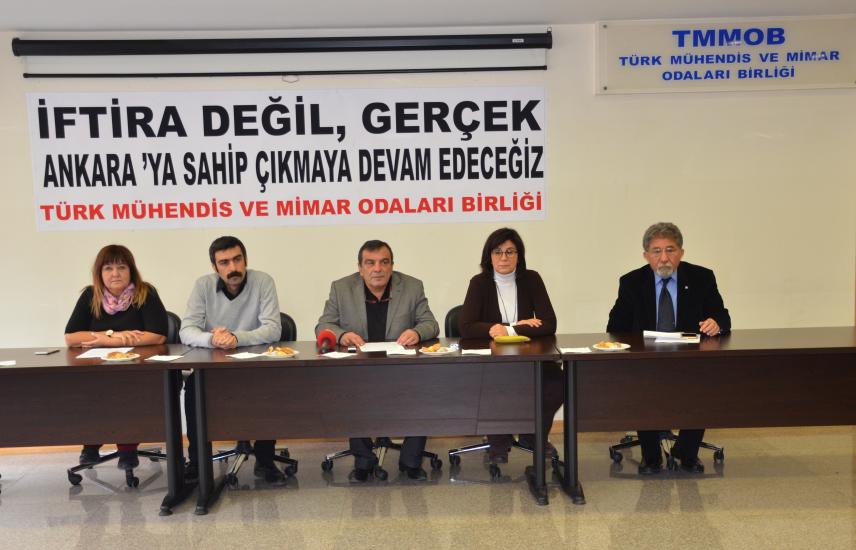 TMMOB BASIN AÇIKLAMASI: İFTİRA DEĞİL GERÇEK... ANKARA&#8217;YA SAHİP ÇIKMAYA DEVAM EDECEĞİZ