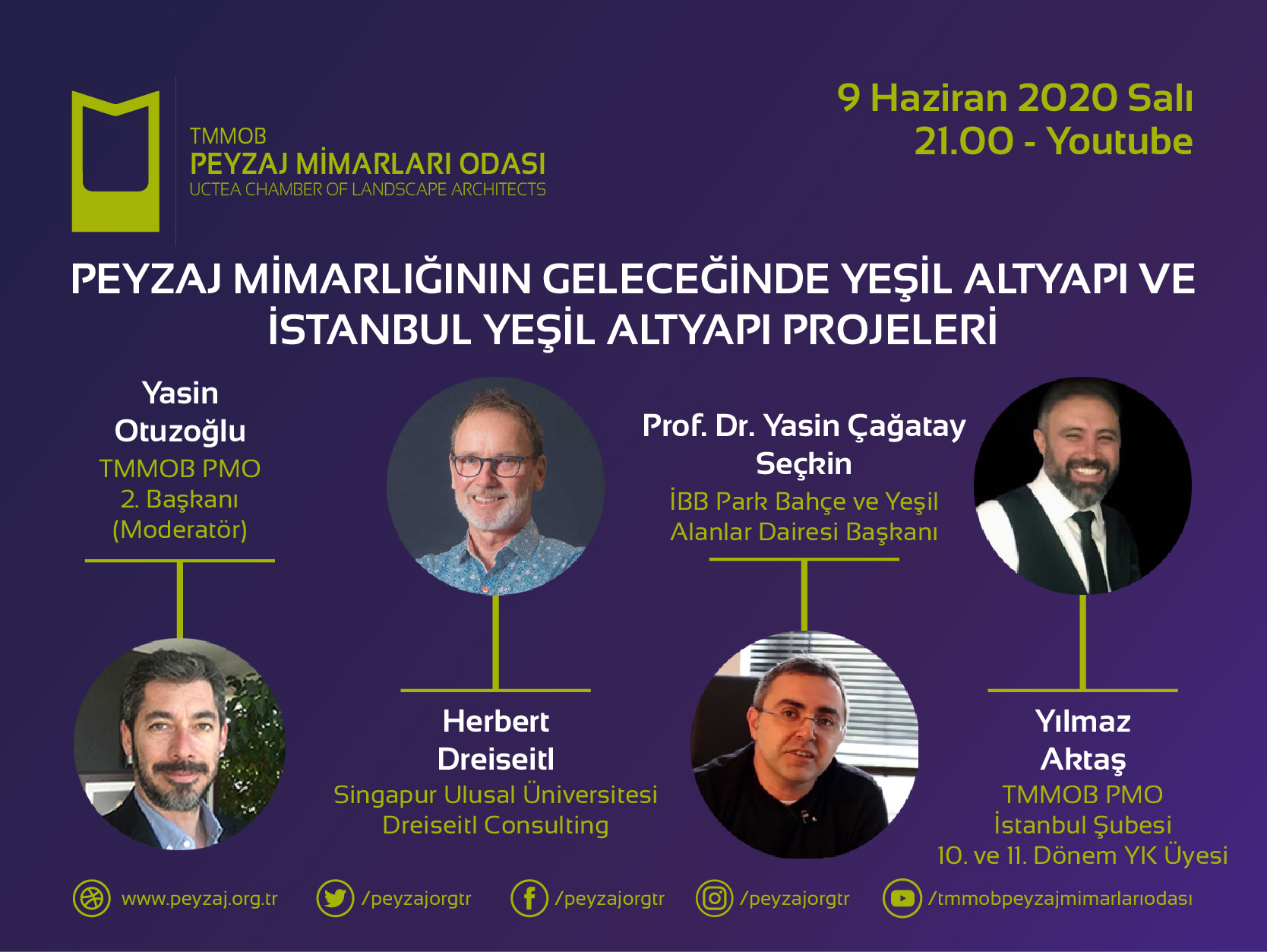 CANLI SOYLEŞİ | PEYZAJ MİMARLIĞININ GELECEĞİNDE YEŞİL ALTYAPI VE İSTANBUL YEŞİL ALTYAPI PROJELERİ