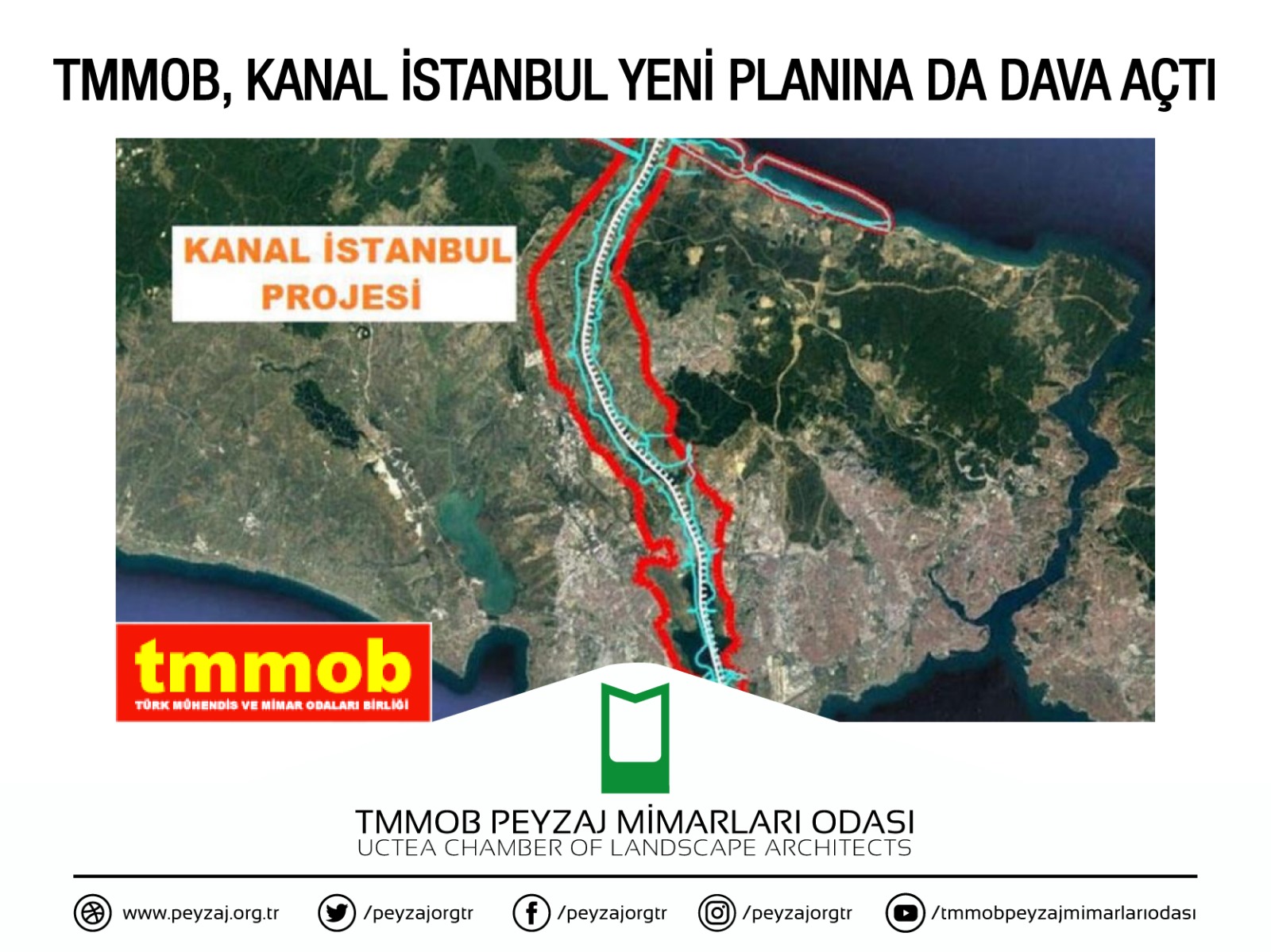 TMMOB, KANAL İSTANBUL YENİ PLANINA DA DAVA AÇTI