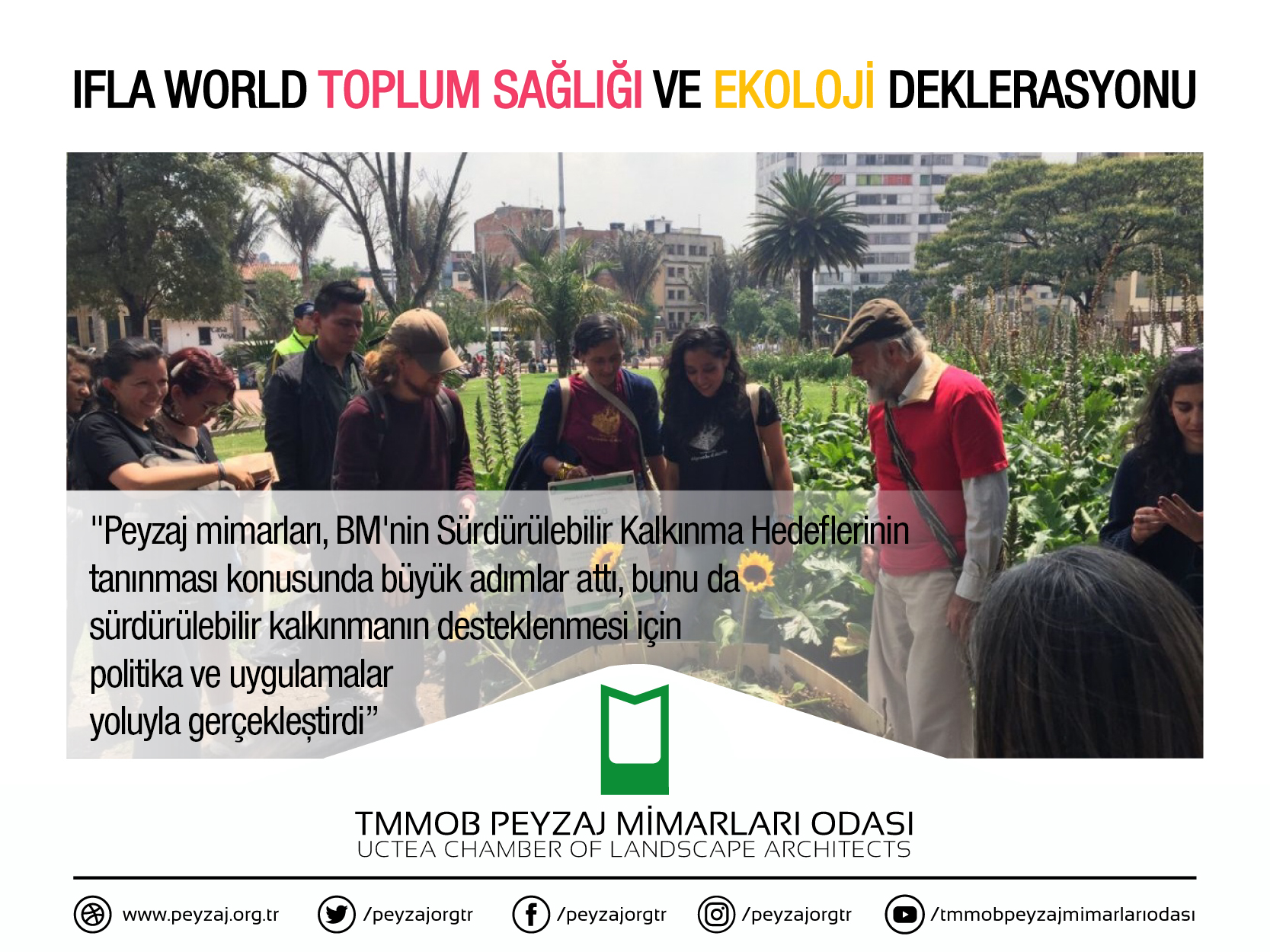 IFLA WORLD TOPLUM SAĞLIĞI VE EKOLOJİ DEKLARASYONU