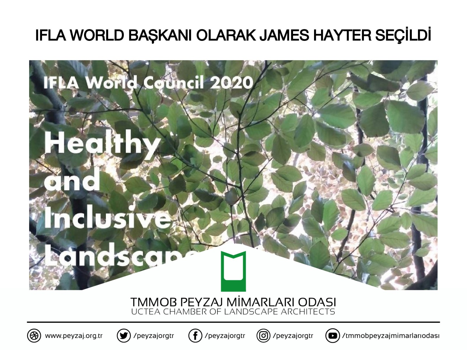 IFLA WORLD BAŞKANI OLARAK JAMES HAYTER SEÇİLDİ.