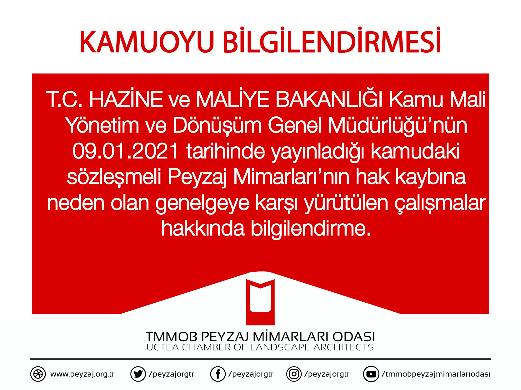 KAMUOYU BİLGİLENDİRMESİ