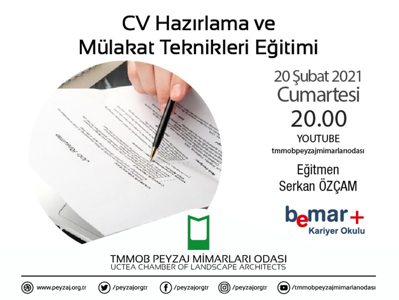 CV HAZIRLAMA VE MÜLAKAT TEKNİKLERİ EĞİTİMİ