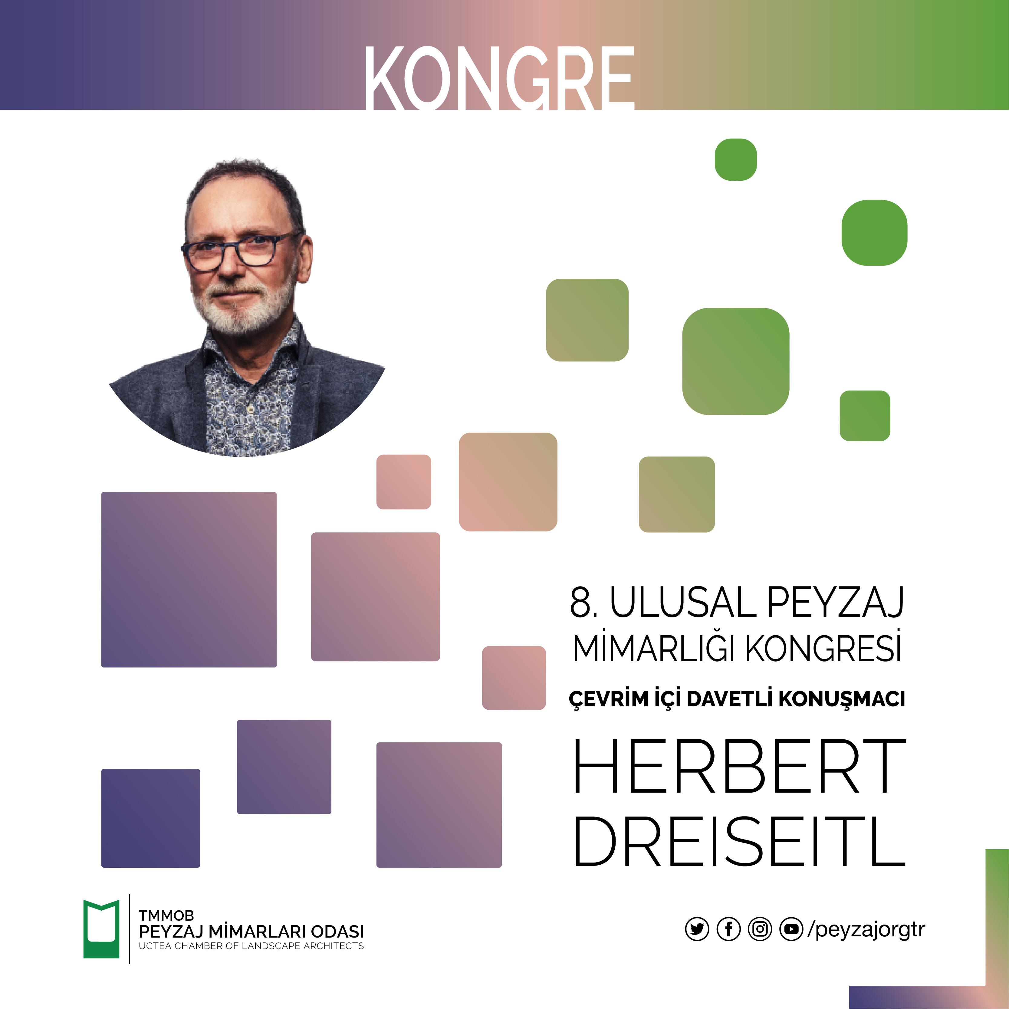 KONGRE | HERBERT DREISEITL - ÇEVRİM İÇİ DAVETLİ KONUŞMACI