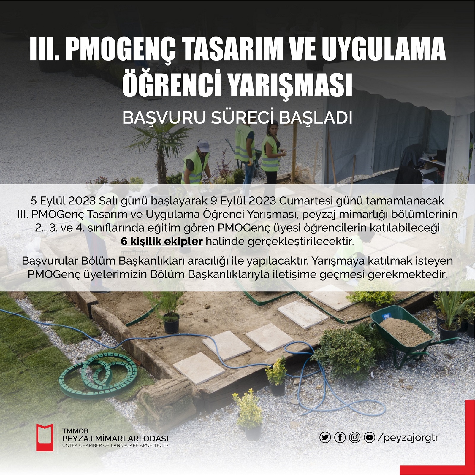 III. PMOGENÇ TASARIM VE UYGULAMA ÖĞRENCİ YARIŞMASI BAŞVURU SÜRECİ BAŞLADI